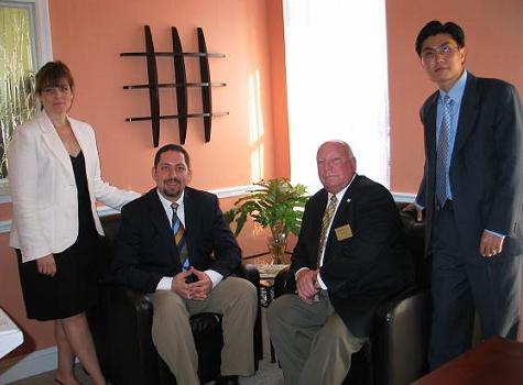 Lisa Schenone Ekinci, Kayhan Ekinci, Honorable John Netts (Mayor of Palm Coast) and Sim Taing