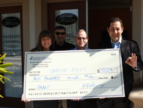 Office Divvy is the latest recipient of the Flagler County Chamber