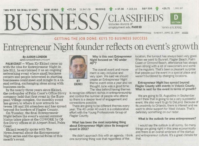 Entrepreneur Night founder Reflects on Event’s Growth