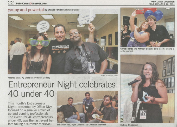 Entrepreneur Night Celebrates  40 under 40 Event