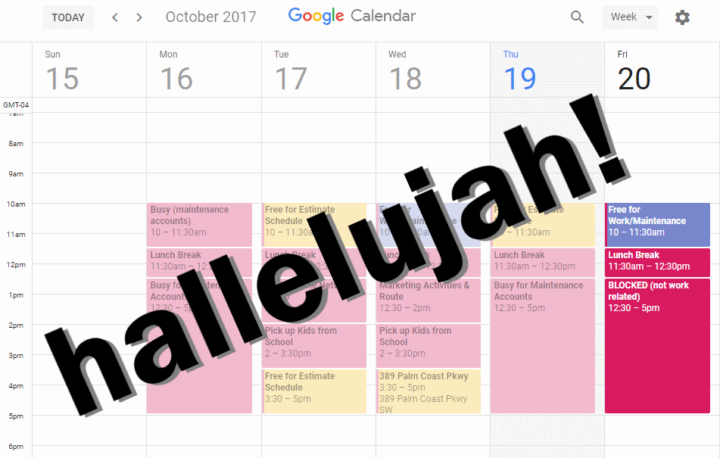 Google Calendar 2017 Update… Finally 1990s are over!